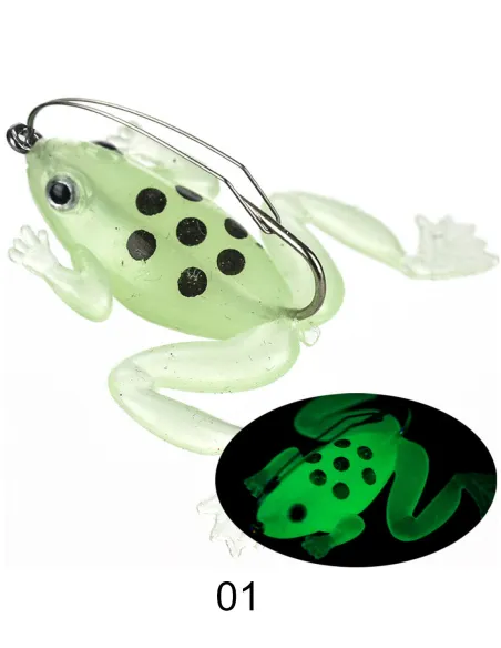 Kolpo Mini Frog Armed Anti-Snag 4.5cm 3g – Light Spinning Bait for Black Bass and Trout, 2pcs