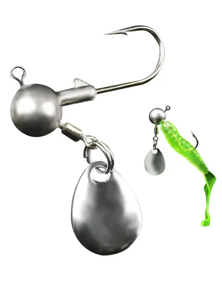 Kolpo Jig Head with Blade 2g 4g for Spinning Light Jig Head Sea and Lake 2pcs