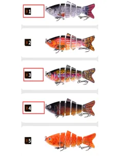 Kolpo Artificial Jointed 10 cm 17 g – Jointed Hard Bait Spinning for Pike, Black Bass and Sea Bass 2