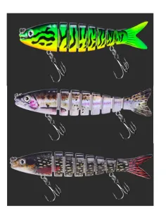 Kolpo Jointed Artificial Lure 14 cm 18.8 g – Jointed Spinning Lure for Pike, Sea Bass and Large Predators