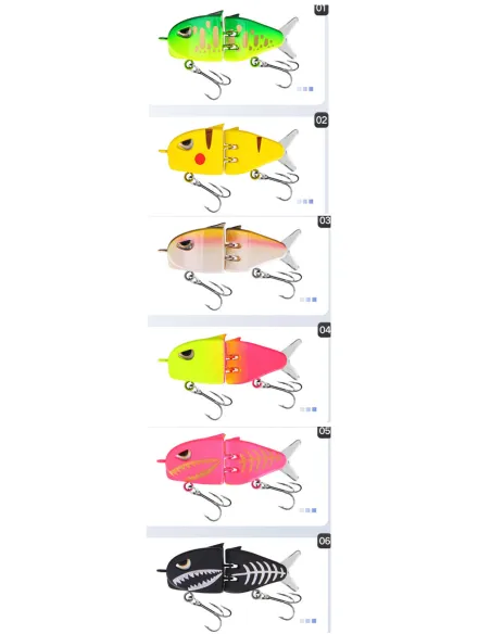 Kolpo Jointed Artificial Bait 6 cm 6 g – Hard Bait Spinning Ultra Vibrations for Trout, Perch and Predators