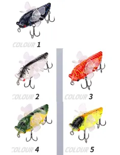 Kolpo Artificial Double Propeller 7.5 cm 15.5 g – Hard Bait Spinning Vibration Effect and Sound Call