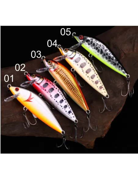 Kolpo Artificial Minnow 7.5 cm 9.7 g – Realistic Spinning Lure for Trout, Perch and Predators