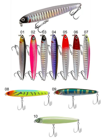 Kolpo Artificiale Minnow Spinning 18 g Corpo Slim con Doppia Ancoretta – Long Casting Hard Bait