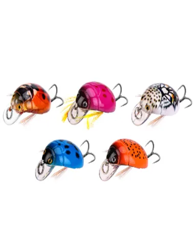 Kolpo Artificial Ladybug 3.8x2 cm 4 g – Imitation Insect with Spoon and Super Cut Anchor