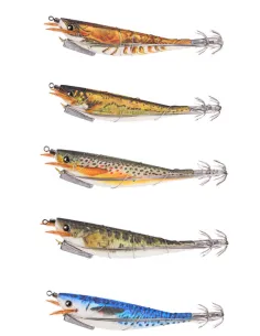 Kolpo Totanara with Locking Natural Bait 12 cm 13.5 g – Egi for Cuttlefish and Squid High Attraction