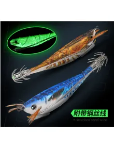 Kolpo Totanara with Locking Natural Bait 12 cm 13.5 g – Egi for Cuttlefish and Squid High Attraction 2
