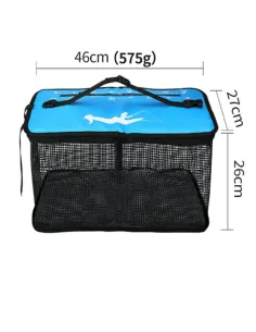 Kolpo Perforated Bait and Live Fish Bag | Foldable Floating Keepnet 46x27x26cm | Rubberized Mesh 2