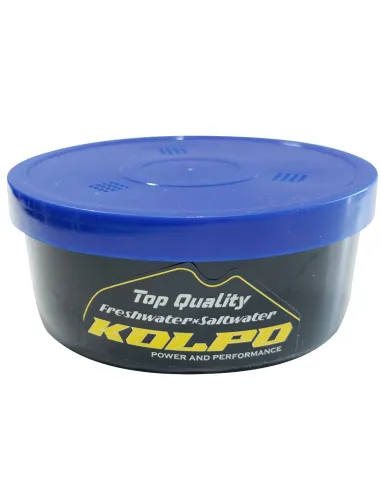 Kolpo Bait Container with Holes 105x48 mm – Protection and Ventilation for Fishing Bait