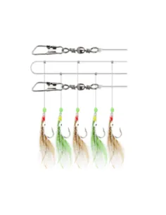 Kolpo Sabiki Octopus Chicken Feathers 5 Ami 1/0 – Sea Boat Fishing Rig