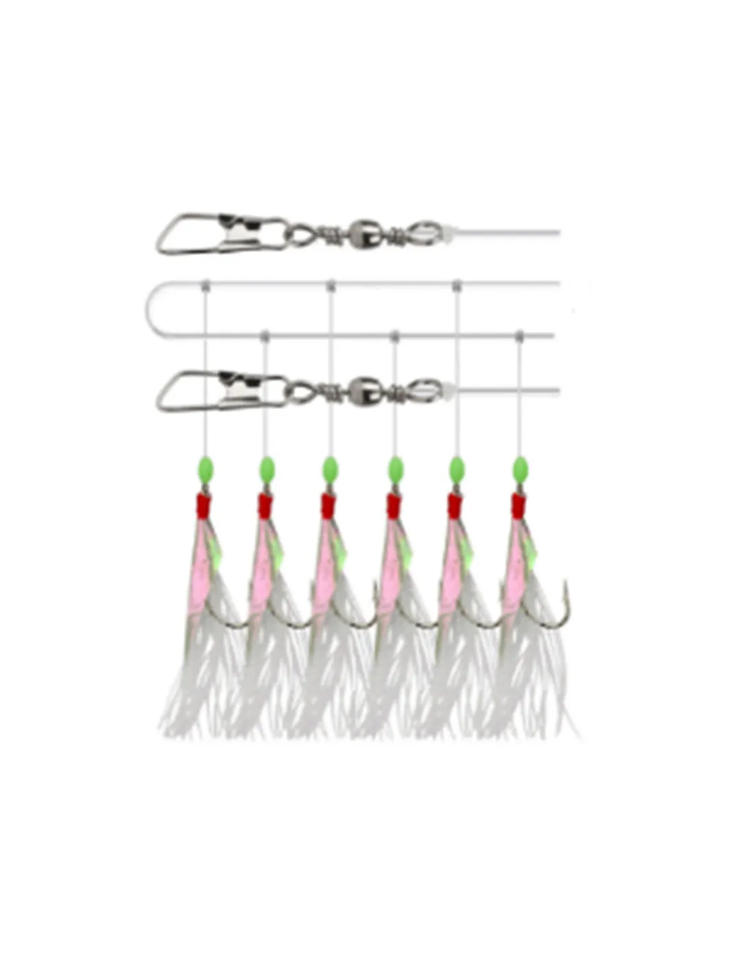 Kolpo Fish Skin Sabiki 5 Ami 4/0 Euro Hook – Professional Rig for ...