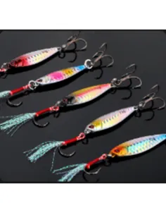 Kolpo Jig Verticale 10g con Assist Hook e Ancoretta – Artificiale Metal Jig per Vertical Jigging 10gr