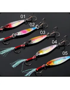 Kolpo Vertical Jig 20g with Assist Hook and Treble Hook – Artificial Metal Jig for Vertical Fishing 2