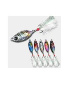 Kolpo Metal Jig 15 gr Compact with Treble Hook – Vertical Lure for Light Jigging and Shore Jigging