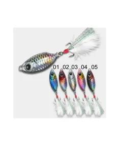 Kolpo Metal Jig 20 gr Compact with Treble Hook – Vertical Lure for Shore Jigging and Sea Spinning – 5 Colors 2