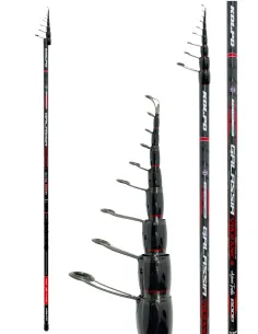 Kolpo Galassia Vulcanica Bolognese Rod 40T Carbon Coiled with Fuji Guides – Action 30g 6m and 7m Sea and River