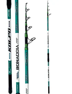 Kolpo Bonaccia Telescopic Carbon Surfcasting Rod with Hybrid Tip and K-Sic Rings 100-200g 4.20 / 4.50 m