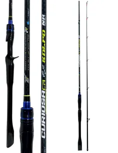 Kolpo Curiosa CA Canna Casting 2.10 m 7-50g Carbon Look con Anelli K-SIC – Canna Casting Baitcasting