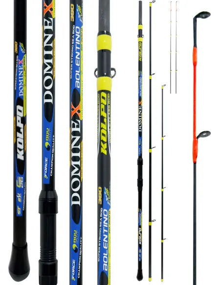 Kolpo Dominex – 3-section Bolentino rod with 2 interchangeable tips, powerful and sensitive for boat fishing