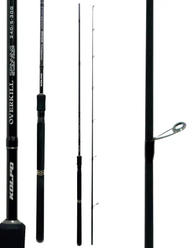 Kolpo Overkill – 2.10m / 2.40m Spinning Rod in High Modulus Carbon, Action 5–30g, K-SiC Guides