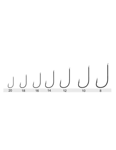 Kolpo Brutale 80431H Black Nickel Fishing Hooks with Spade – Forged with Barb, 0.5 mm Wire, High Strength
