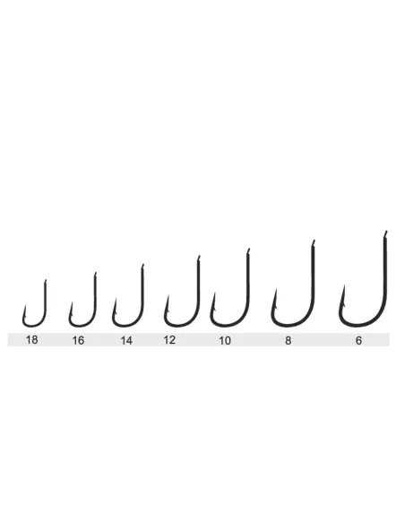 Kolpo Brutale 80401H Black Nickel Fishing Hooks with Spade Tip, 1.0 mm Wire, Micro Barb – 20 Pieces
