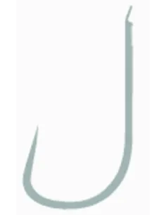 Kolpo Brutale 80410B White Nickel Fishing Hooks with Spade Tip, 1.0 mm Wire, Barbless – 20 Pieces