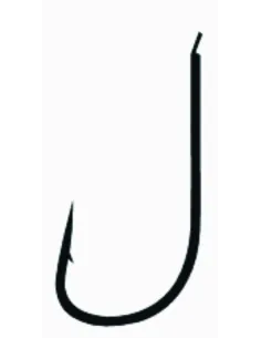 Kolpo Brutale 80403H Fishing Hooks with Black Nickel Spade, Forged, 0.5 mm Wire, Barb - 20 Pieces