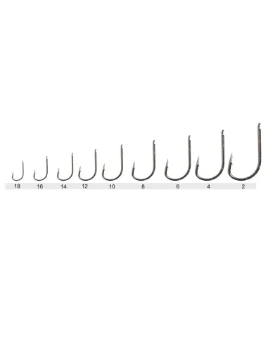 Kolpo Brutale 80603H Black Nickel Fishing Hooks with Forged Spade 0.8 mm Wire with Barb – 20 Pieces