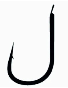 Kolpo Brutale 80215H Black Nickel Forged Fishing Hooks with Spade and Barb, 1.0 mm Wire – Pack of 20