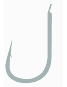 Kolpo Brutale 80213B White Nickel Forged Fishing Hooks with Spade and Barb, 2.0 mm Wire – Pack of 20