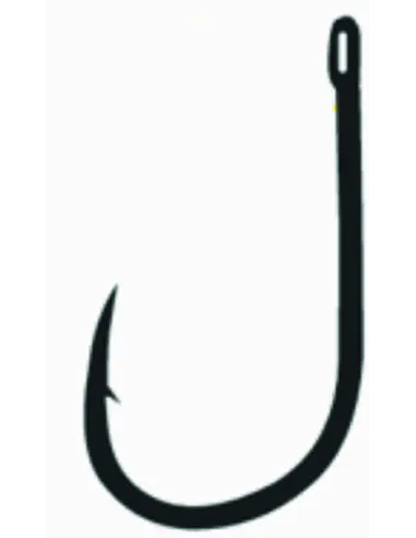 Kolpo Brutale 80704H Black Nickel Forged Fishing Hooks with Eye and Super Cut Point – 20 Pieces