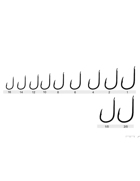 Kolpo Brutale 80101H Black Nickel Forged Fishing Hooks with Spade and Super Cut Tip – 20 Pieces