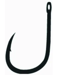 Kolpo Brutale 92004H Black Nickel Forged Fishing Hooks with Eye and Super Cut Point – Pack of 20