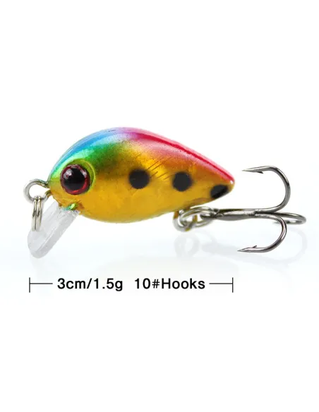 Mini Minnow Troutkiller Kolpo 1.5g Artificial Trout Area for Lake River Stream Trout