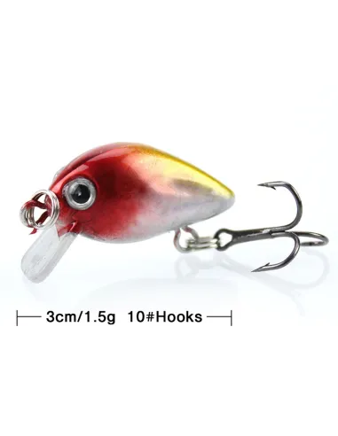 Mini Minnow Troutkiller Kolpo 1.5g Artificial Trout Area for Lake River Stream Trout