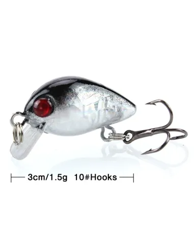 Mini Minnow Troutkiller Kolpo 1.5g Artificial Trout Area for Lake River Stream Trout