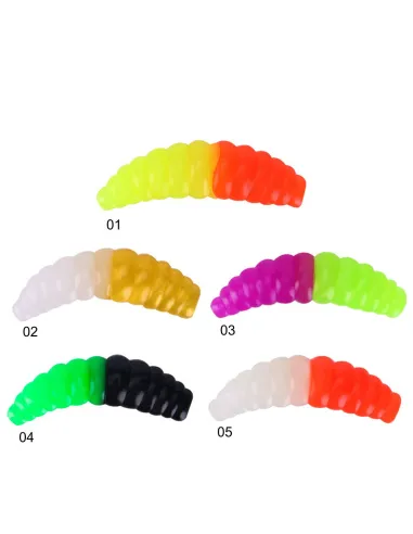 Camola Bicolor Kolpo 3.5cm 1.4g Super Attractant – 5 Pieces for Trout Area and Spinning