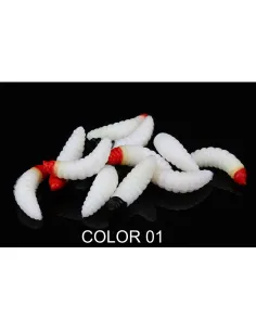 Camola Morbida Natural Color 2.4cm 0.5g Kolpo – Soft Bait Trout Area e Persici (5 pz) 2