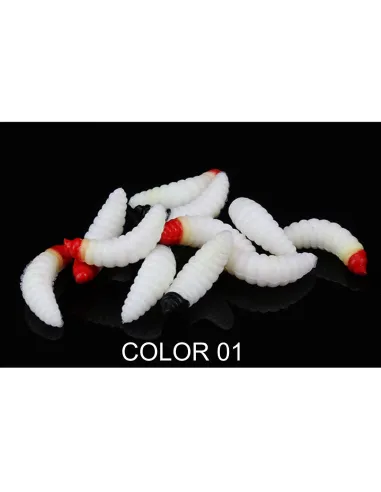 Camola Morbida Natural Color 2.4cm 0.5g Kolpo – Soft Bait Trout Area e Persici (5 pz)