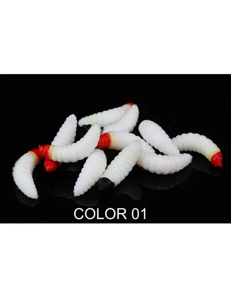 Camola Morbida Natural Color 2.4cm 0.5g Kolpo – Soft Bait Trout Area e Persici (5 pz)