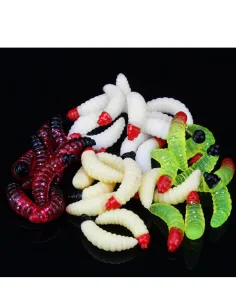 Camola Morbida Natural Color 2.4cm 0.5g Kolpo – Soft Bait Trout Area e Persici (5 pz)