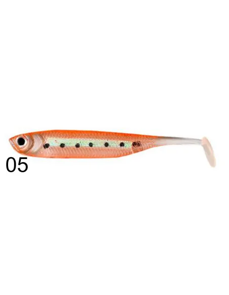 Kolpo Real Fish Rubber Shad 7.5cm 2.2g Soft Bait Spinning Sea Lake River Predators 3pcs