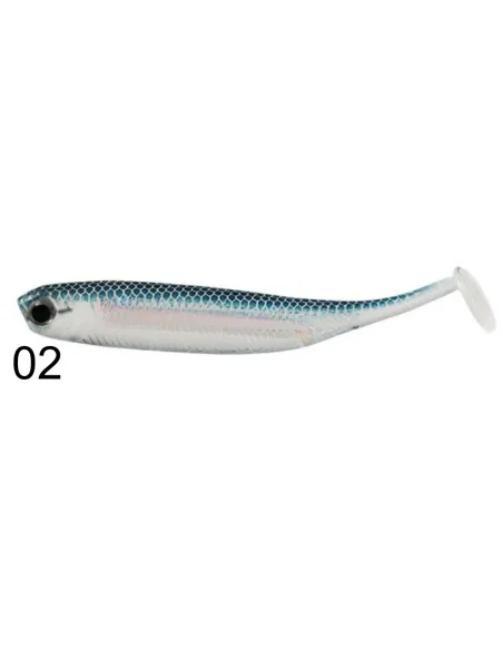 Kolpo Real Fish Rubber Shad 7.5cm 2.2g Soft Bait Spinning Sea Lake River Predators 3pcs