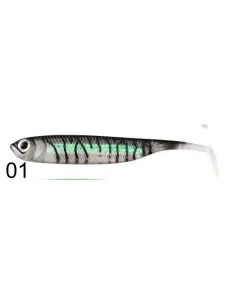 Kolpo Real Fish Rubber Shad 7.5cm 2.2g Soft Bait Spinning Sea Lake River Predators 3pcs 2