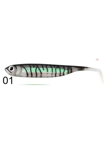 Kolpo Real Fish Rubber Shad 7.5cm 2.2g Soft Bait Spinning Sea Lake River Predators 3pcs