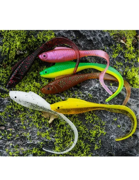 Kolpo 5.5cm 1.3g Rubberized Artificial Sickle Fish Spinning Sea Lake River 5pcs