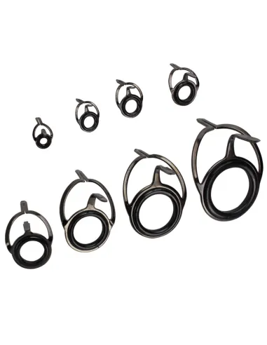 Kolpo Double Bridge Saltwater Resistant Universal Replacement Fishing Rod Rings 5pcs