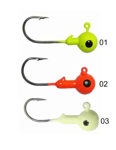 Kolpo 3.5g Jig Head Hook for Rubber Lures Spinning Sea Lake River 5pcs