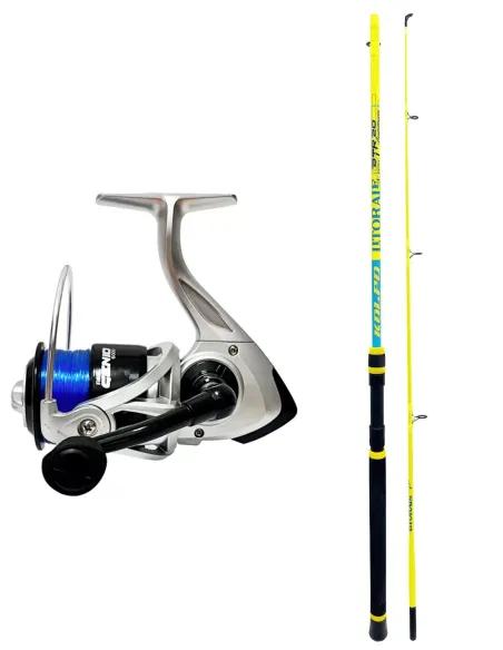 Kolpo Litorale 1.80 m 5/20 lbs + Genio Reel with Line – Compact and Reliable Trolling Combo